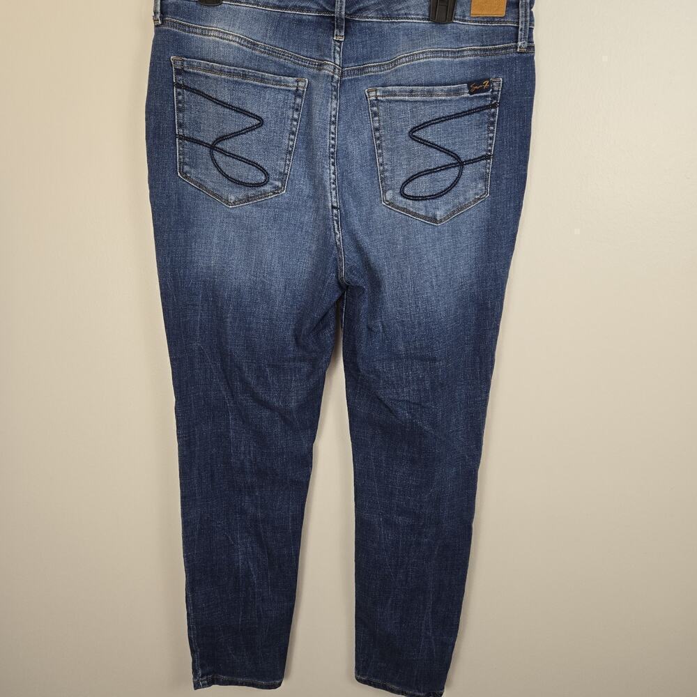 Seven7 Metro Ultra High Rise Skinny Jeans Size 12 Classic Style Classic Logo - Picture 4 of 10